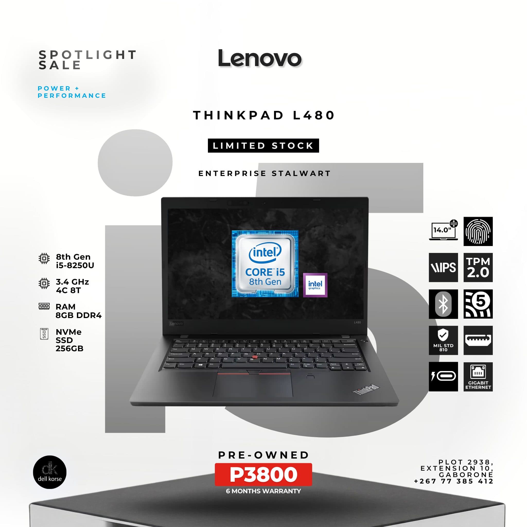 Lenovo Thinkpad L480