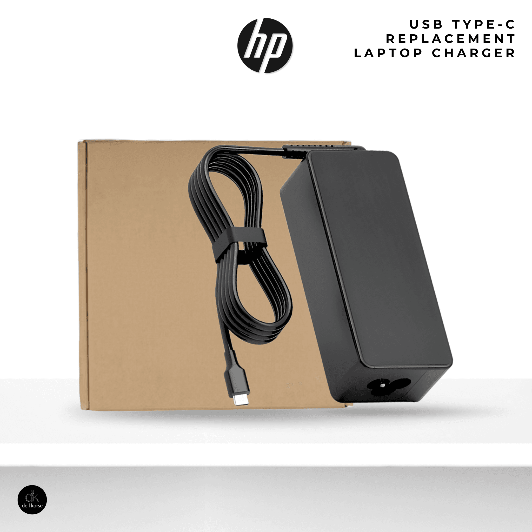 HP 65W USB-C Replacement Charger | Type-C Power Adapter | For EliteBook & ProBook — image 1